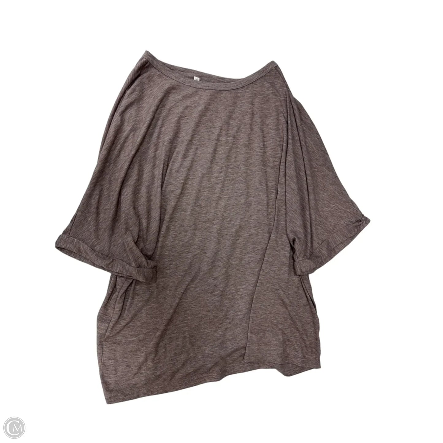 Top Short Sleeve By Clothes Mentor In Brown, Size: 3x