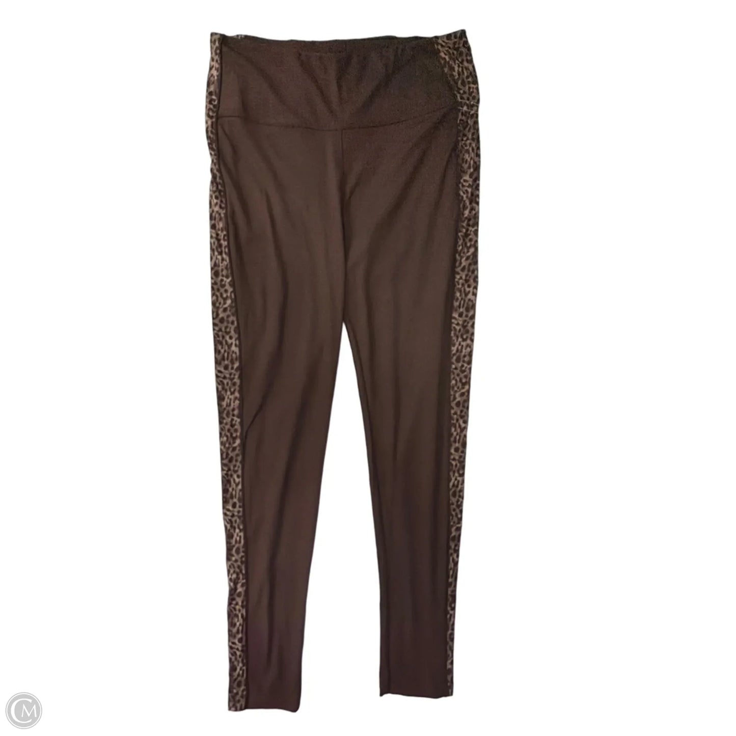 Athletic Leggings By Pro Player In Brown, Size: L