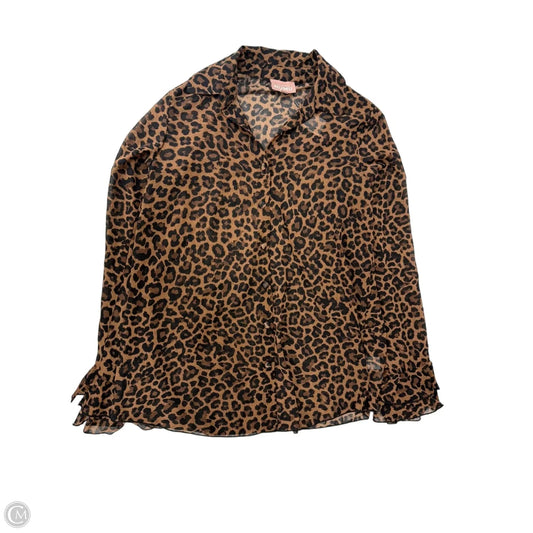 Top Long Sleeve By Show Me Your Mumu In Animal Print, Size: Xs