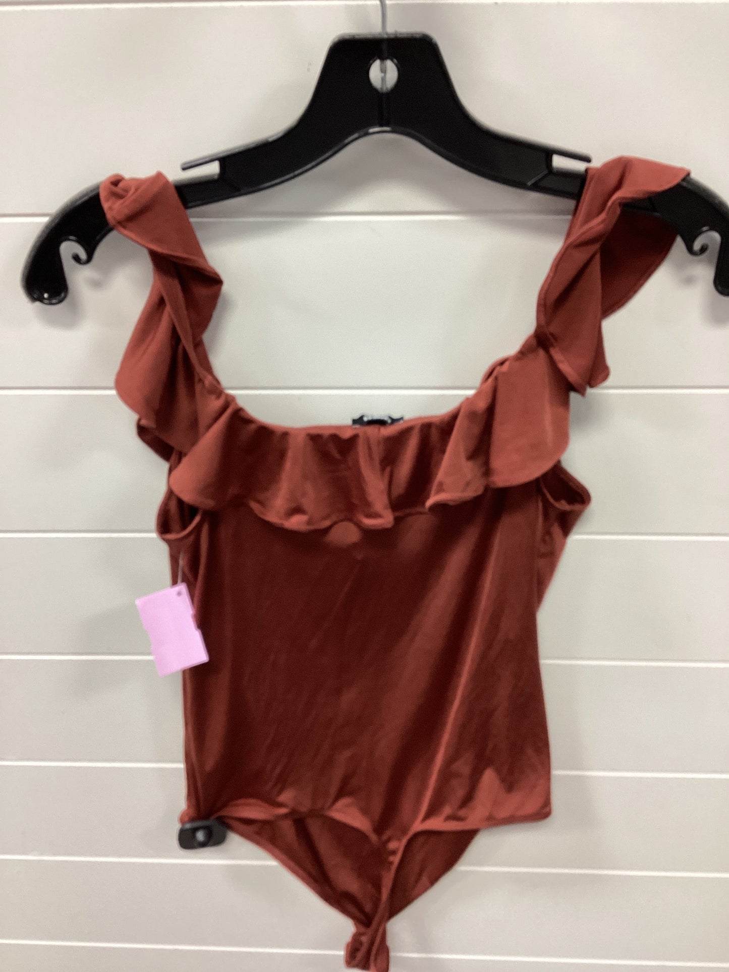 Bodysuit By Express In Brown, Size:M
