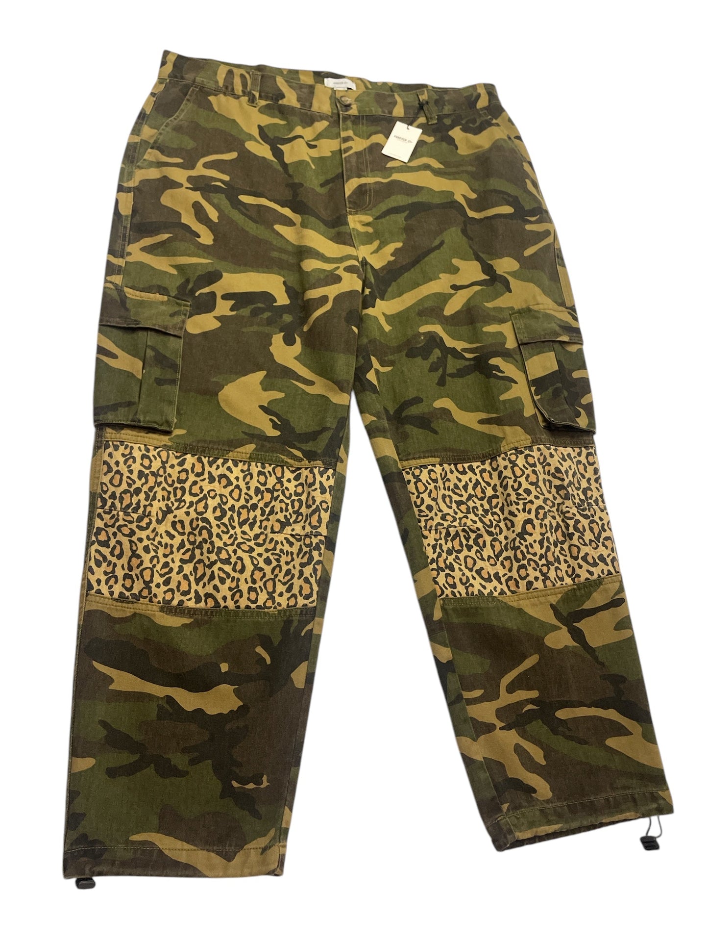 Pants Cargo & Utility By Forever 21 In Camouflage Print, Size: 2x