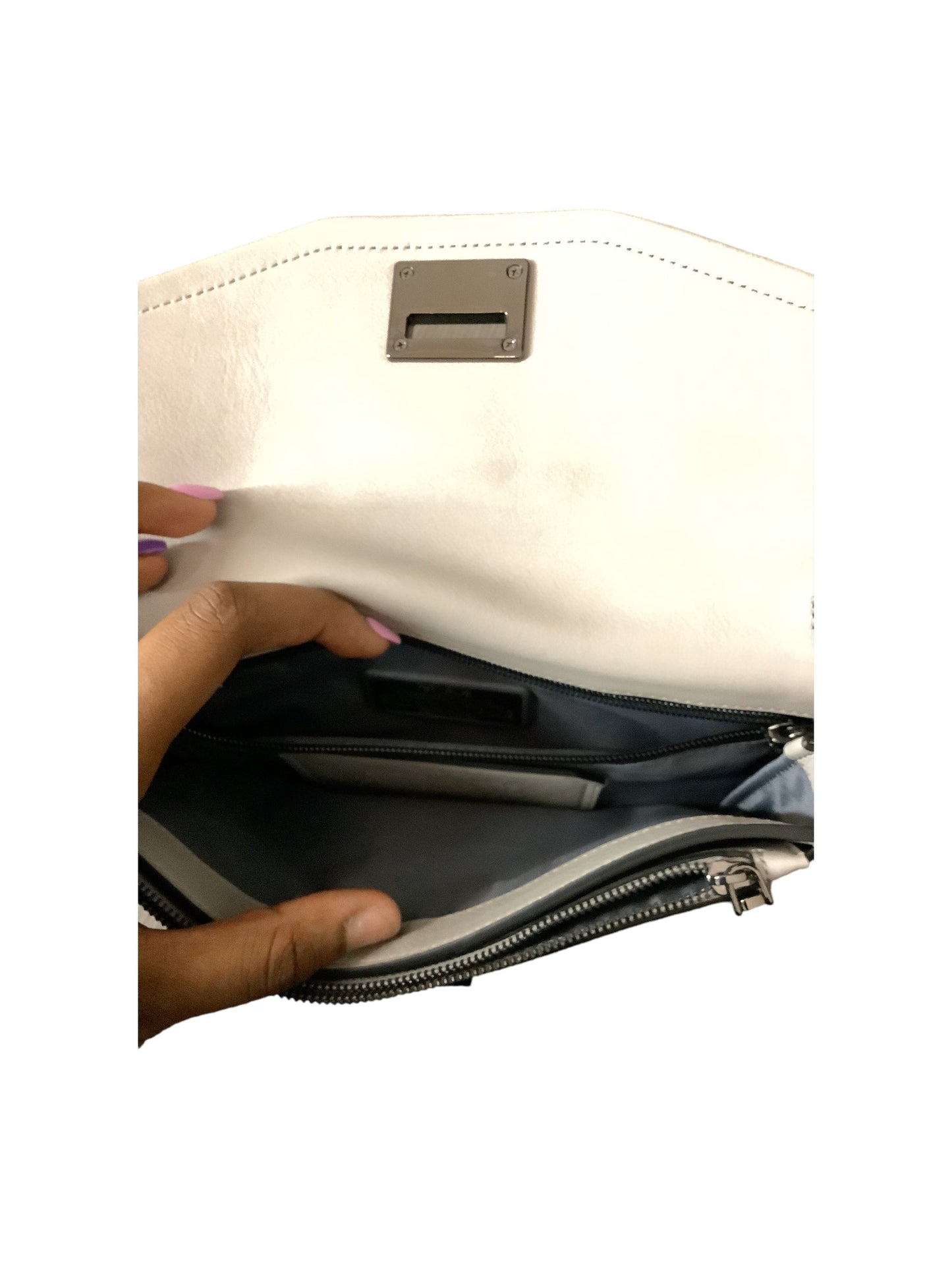Handbag Leather Tumi, Size Small
