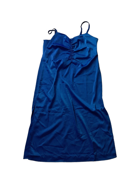 Blue Dress Casual Midi Eloquii, Size 16