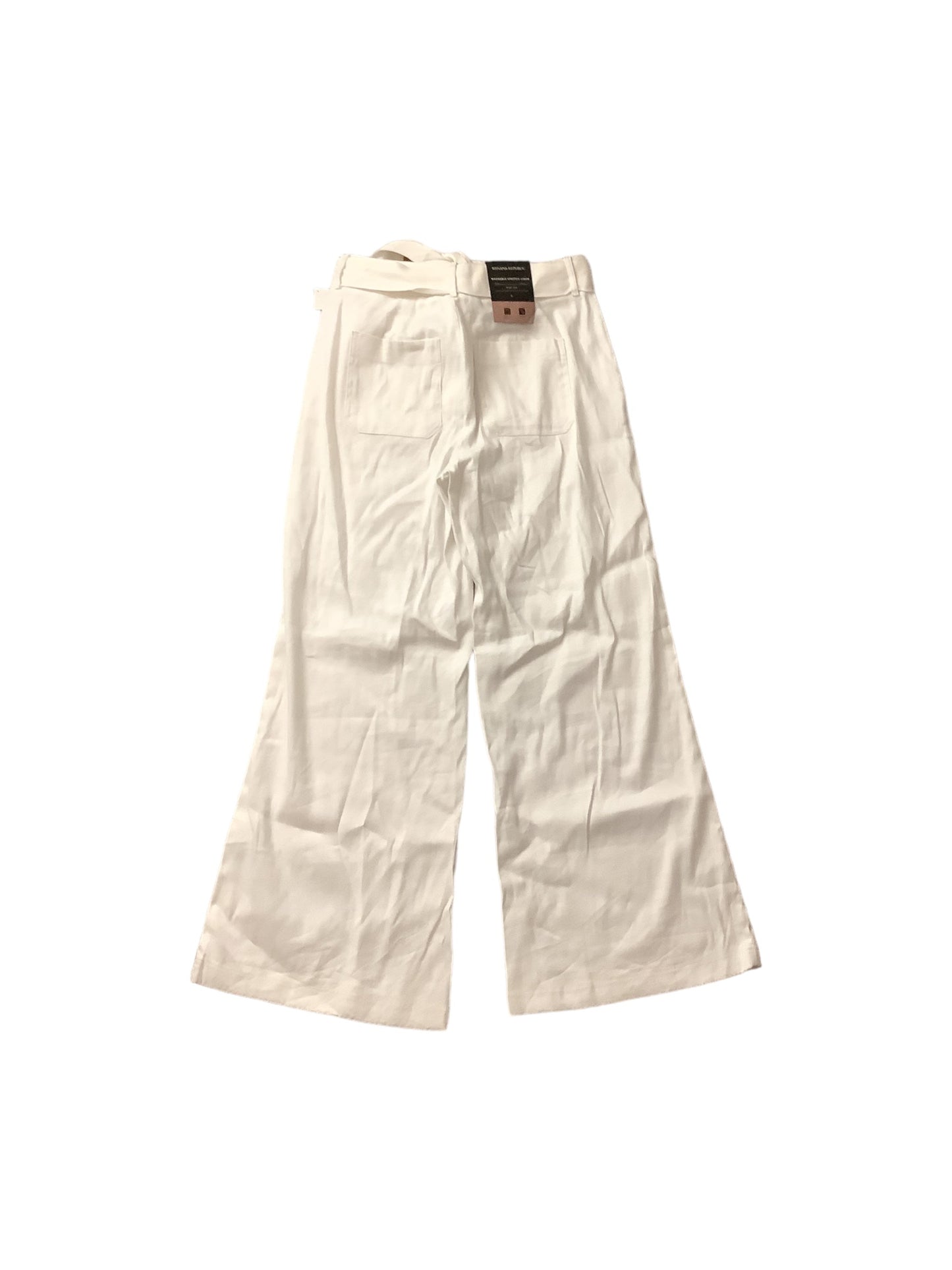 White Pants Linen Banana Republic, Size 6
