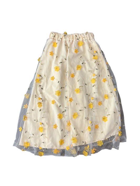 Yellow Skirt Midi Clothes Mentor, Size Xs