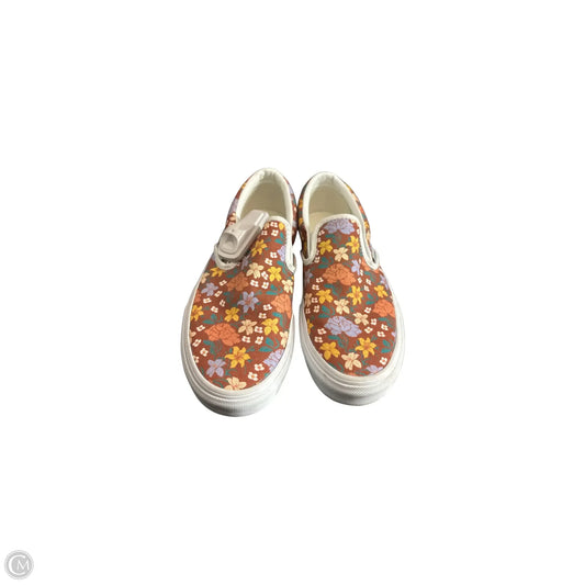 Shoes Sneakers By Vans In Floral Print, Size: 8.5