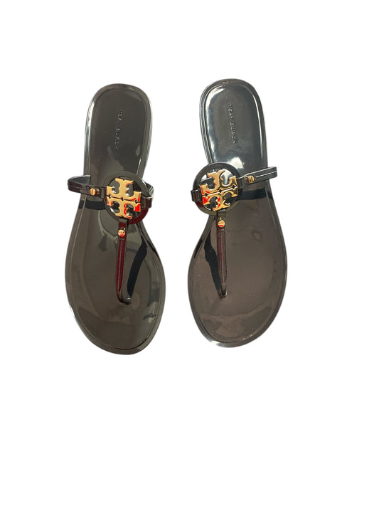 Sandals Flip Flops By Tory Burch In Black, Size: 9