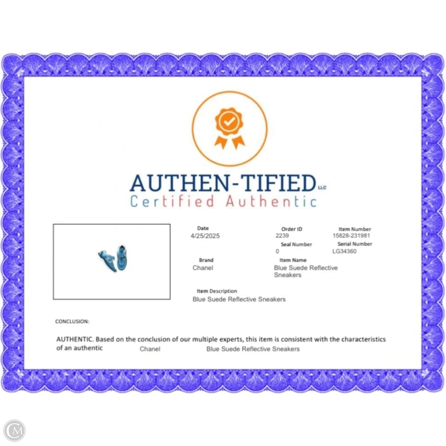 Shoes Luxury Designer By Chanel In Blue