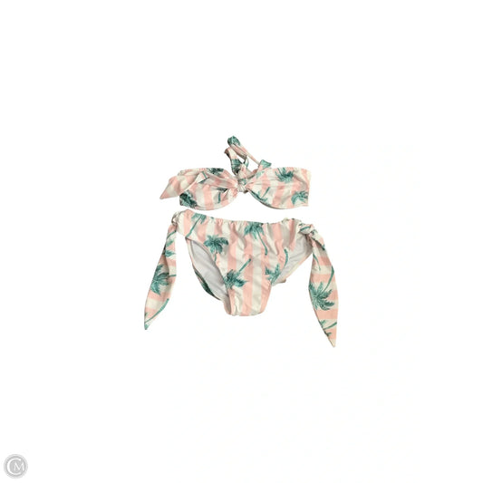 Swimsuit 2pc By Clothes Mentor In Green & Pink, Size: Xl