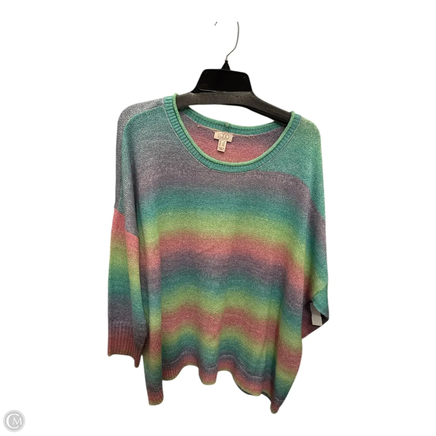 Sweater By Logo In Multi-colored, Size: 4x
