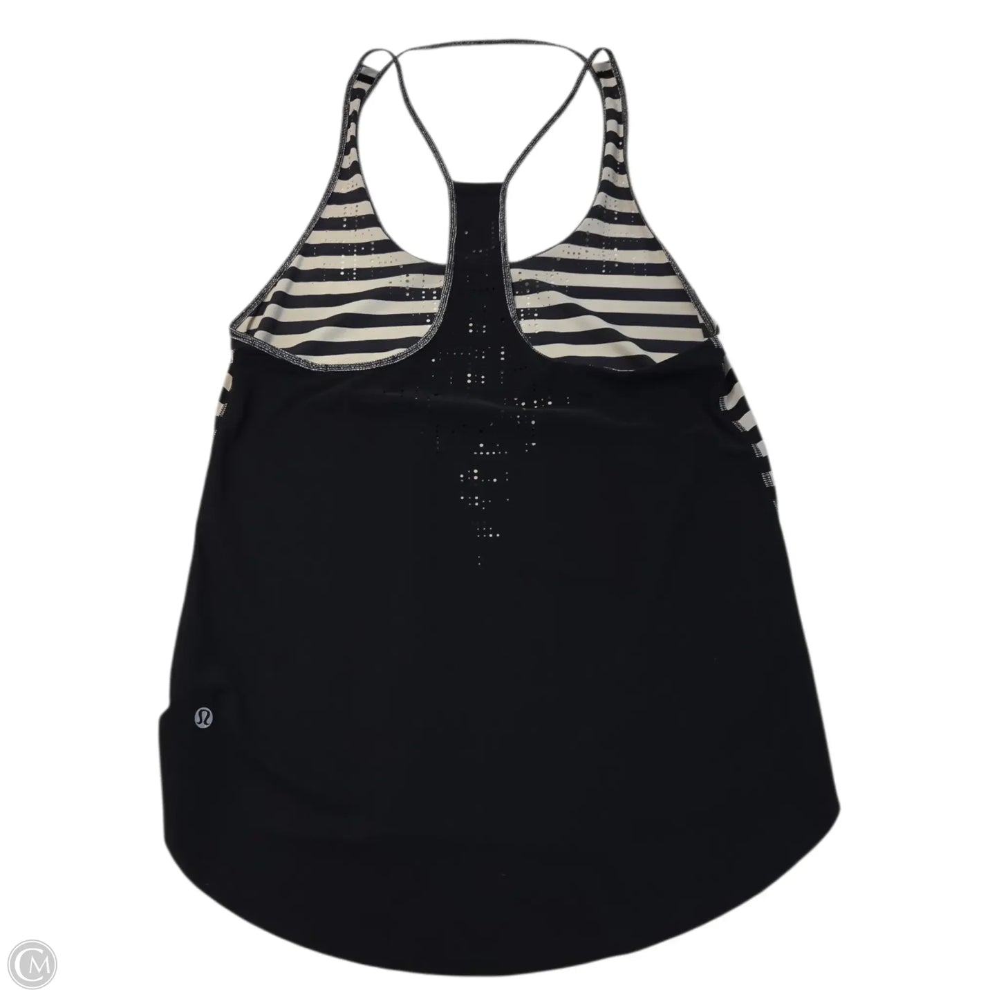 Athletic Tank Top By Lululemon In Striped Pattern, Size: Xs