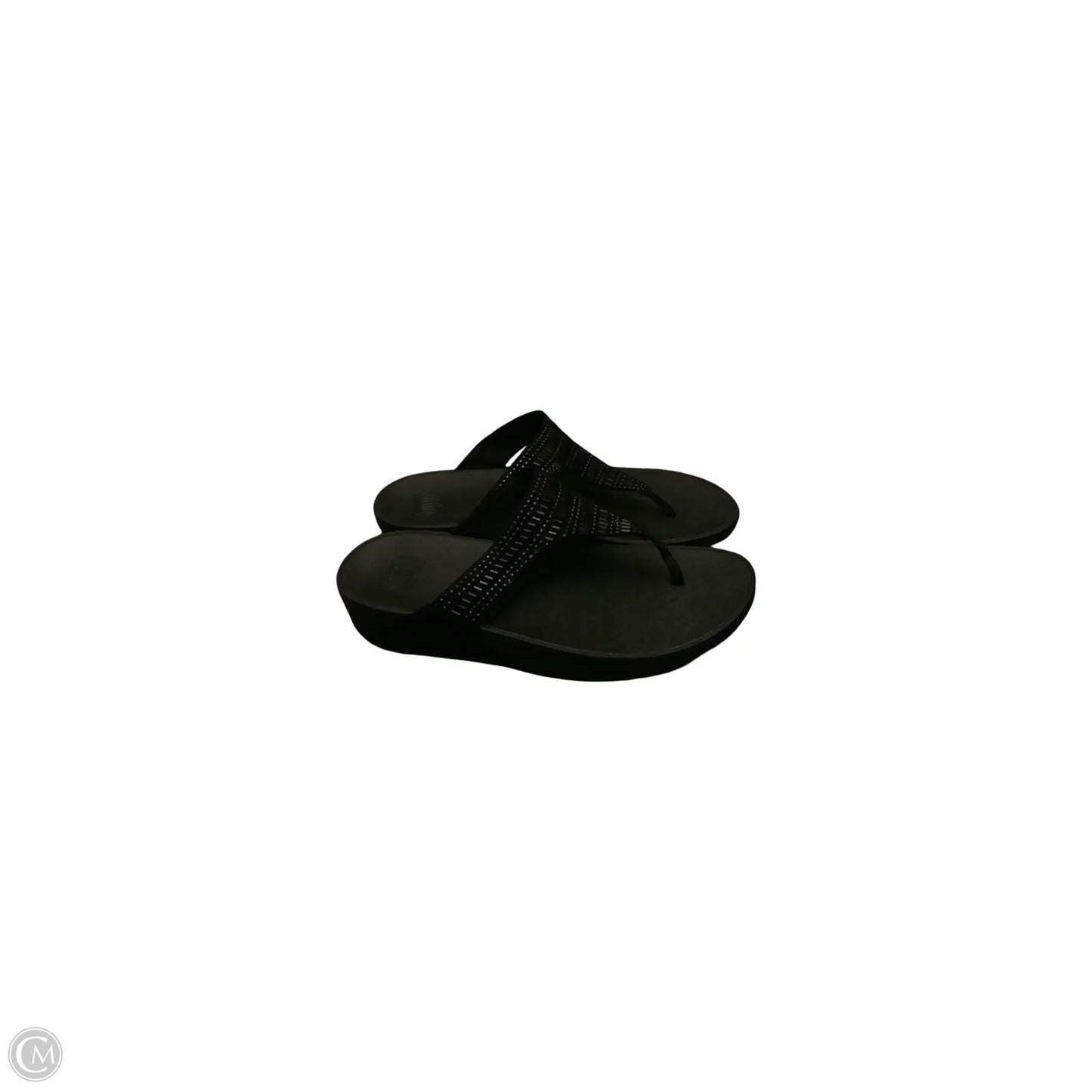 Sandals Flip Flops By Fitflop In Black, Size: 10