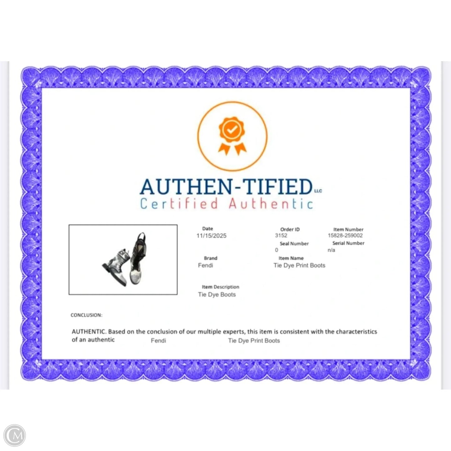 Boots Luxury Designer By Fendi In Tie Dye Print