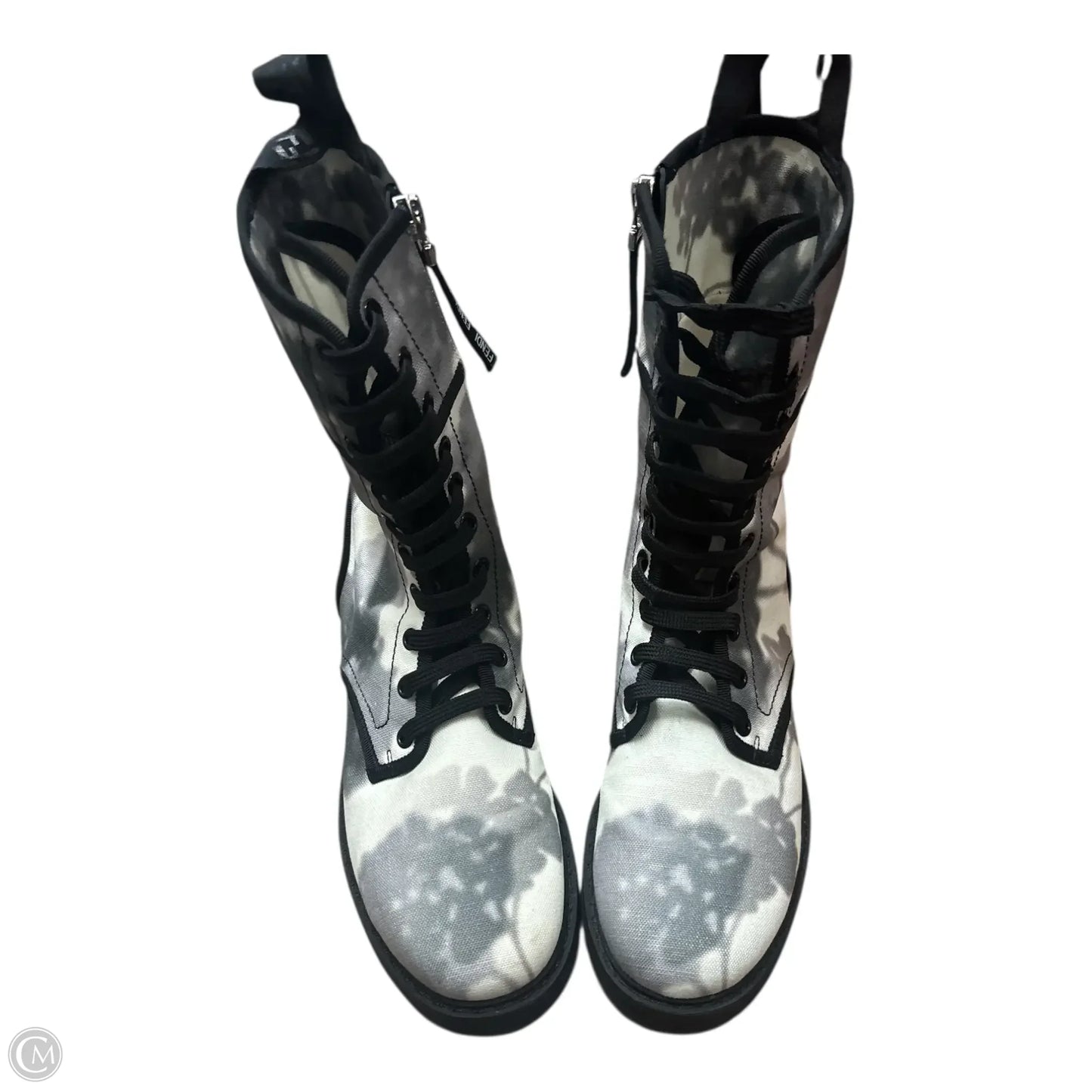 Boots Luxury Designer By Fendi In Tie Dye Print