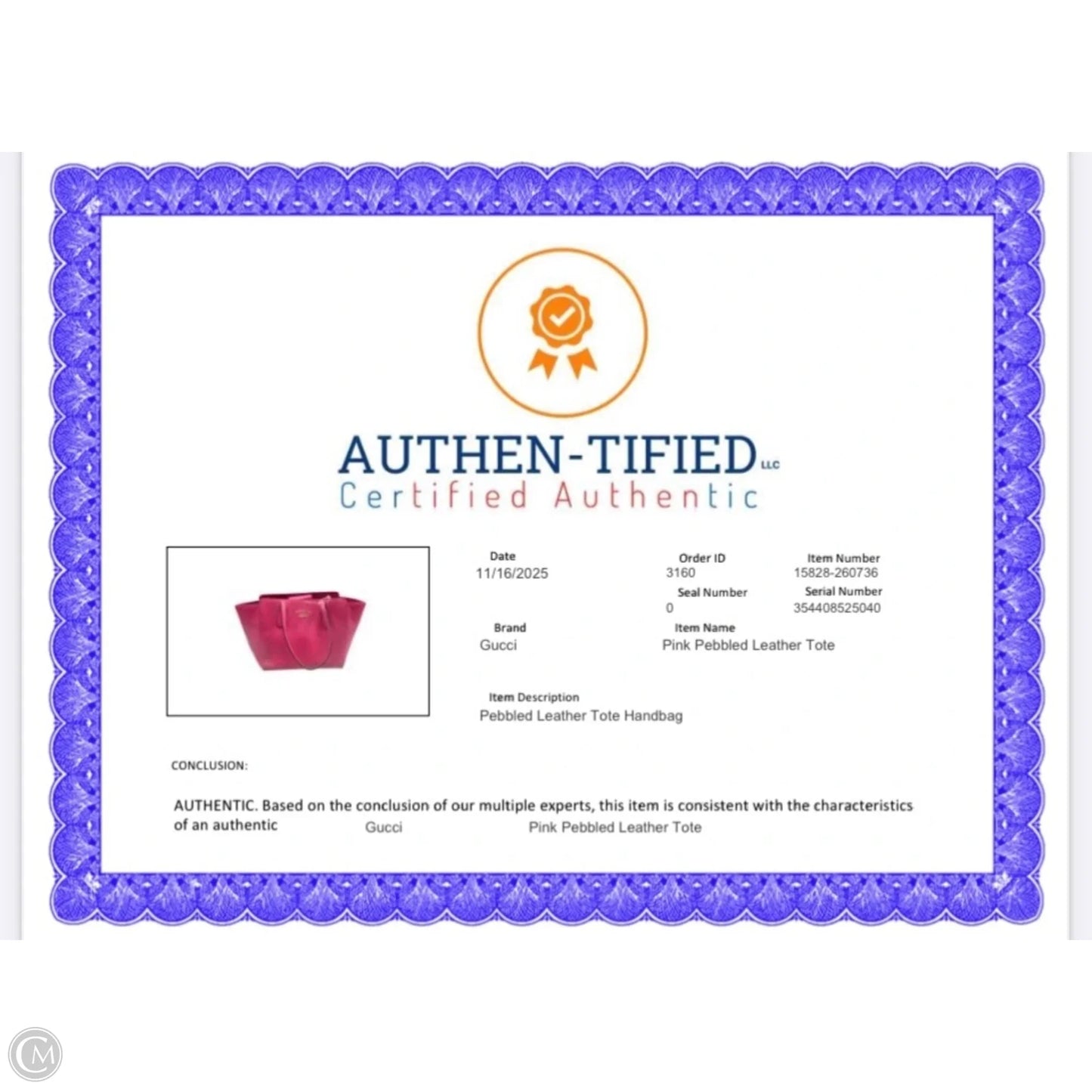 Handbag Luxury Designer By Gucci, Size: Medium