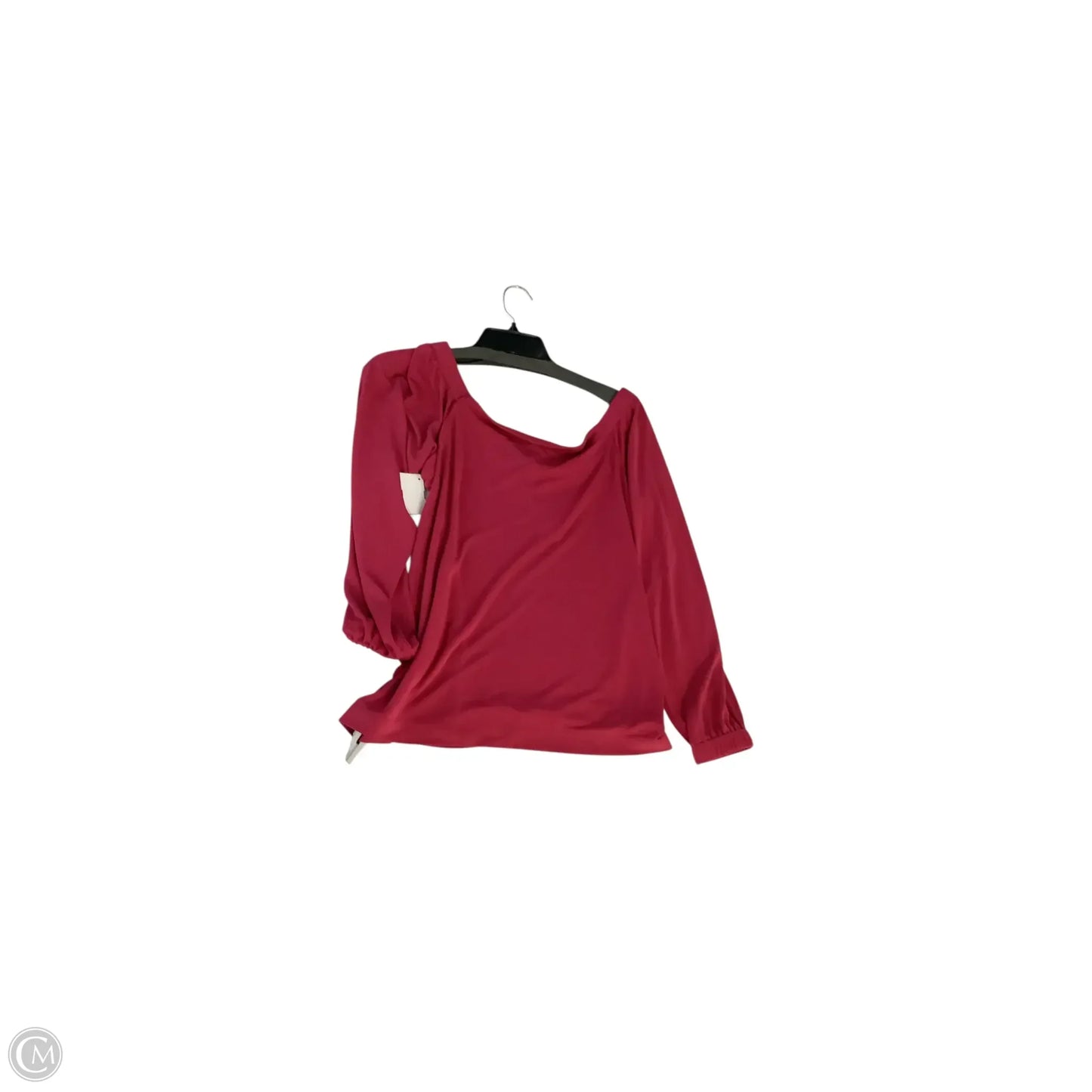 Top Long Sleeve Basic By White House Black Market In Red, Size: M