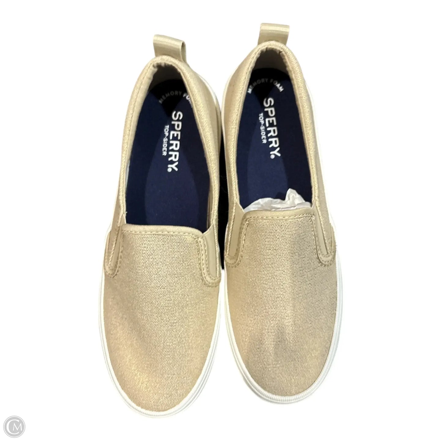 Shoes Flats By Sperry In Gold, Size: 6.5