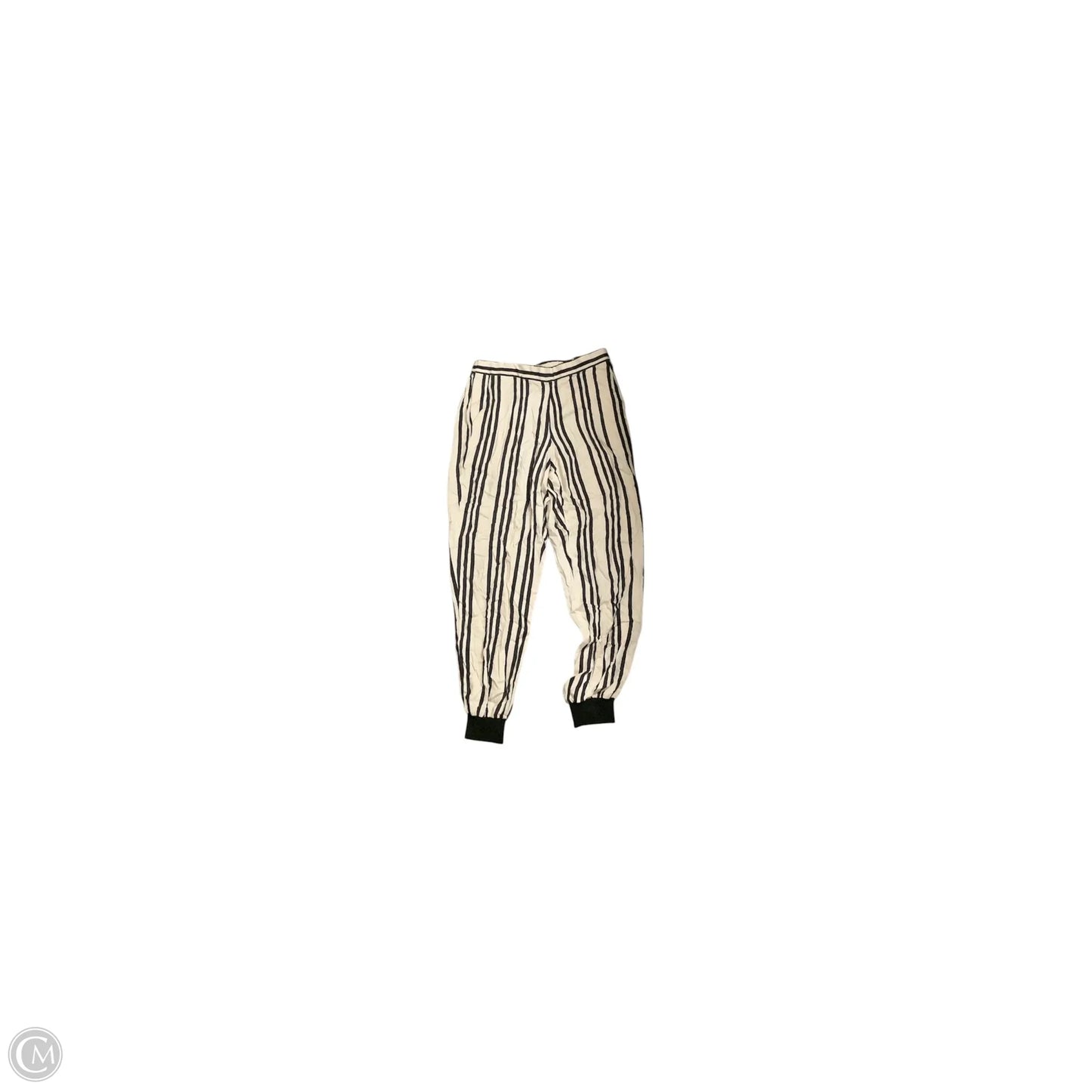 Pants Designer By Alice + Olivia In Black & Cream, Size: S