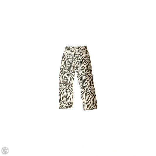 Jeans Skinny By Zara In Zebra Print, Size: 10