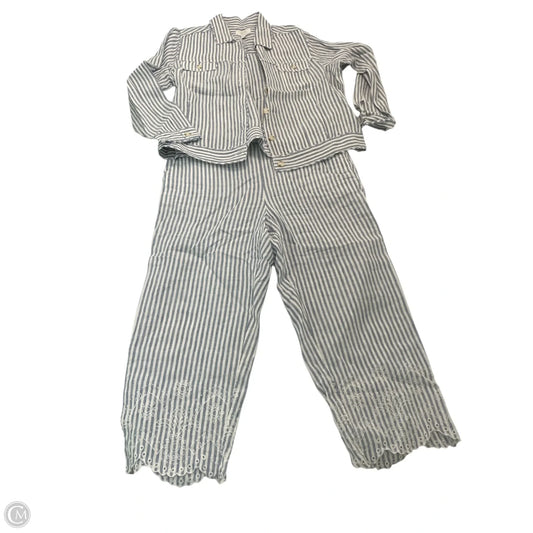 Pants Set 2pc By Charter Club In Blue & White, Size: Xl