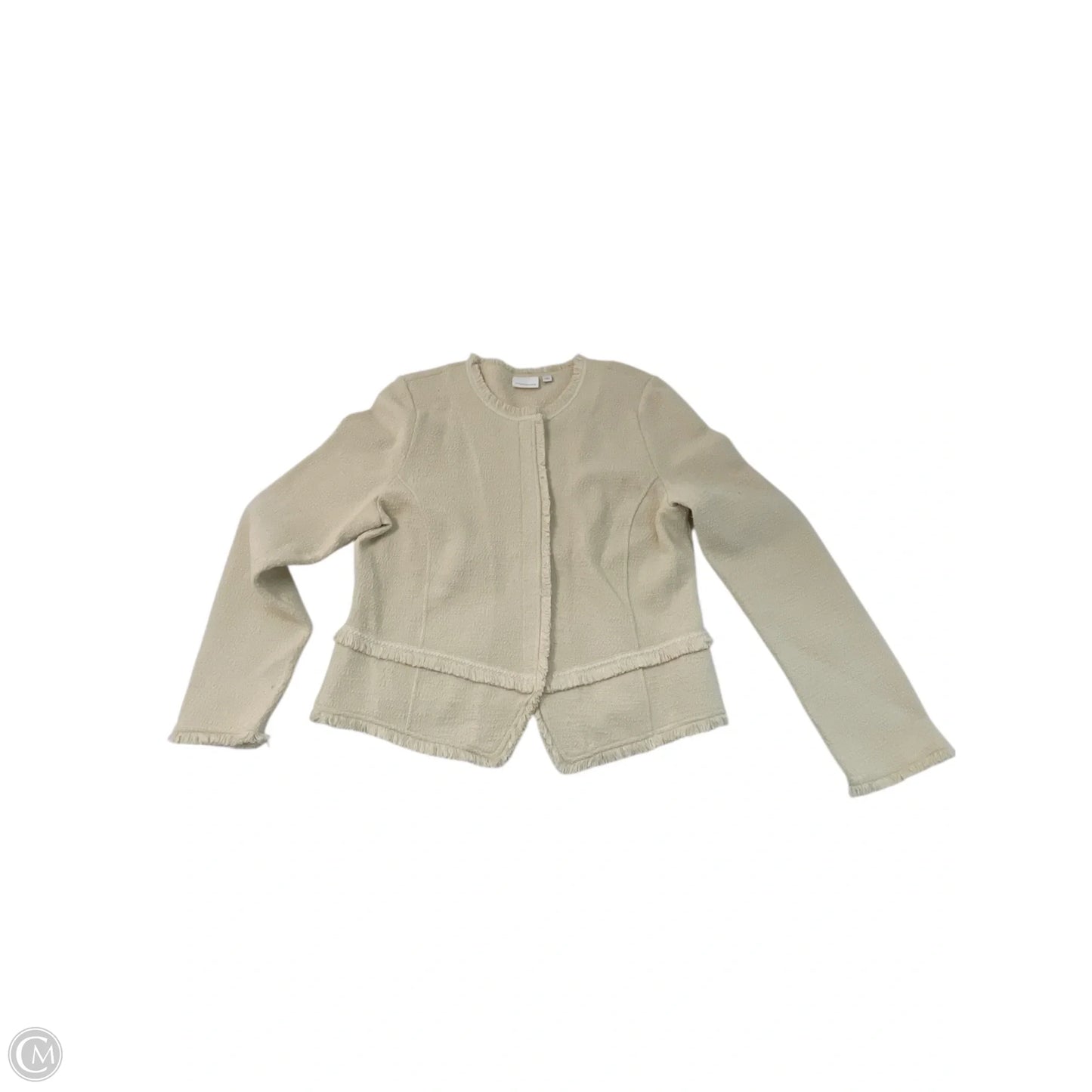 Blazer By Anthropologie In Cream, Size: L