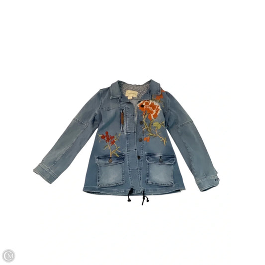 Jacket Denim By Pilcro In Blue, Size: Xs