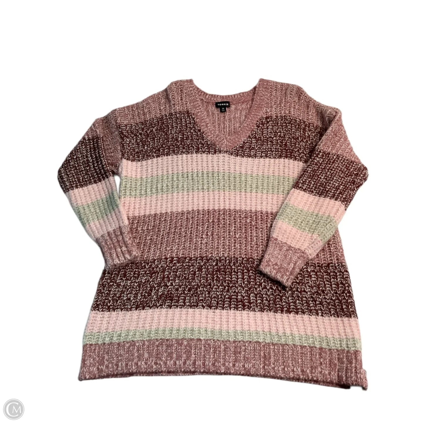 Sweater By Torrid In Pink, Size: L
