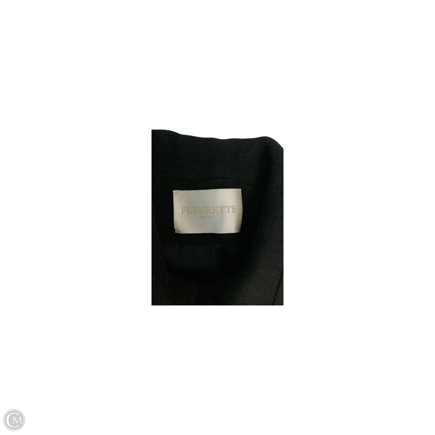 Coat Wool By Clothes Mentor In Black, Size: S