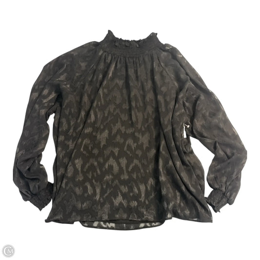 Top Long Sleeve Basic By Calvin Klein In Black, Size: 3x