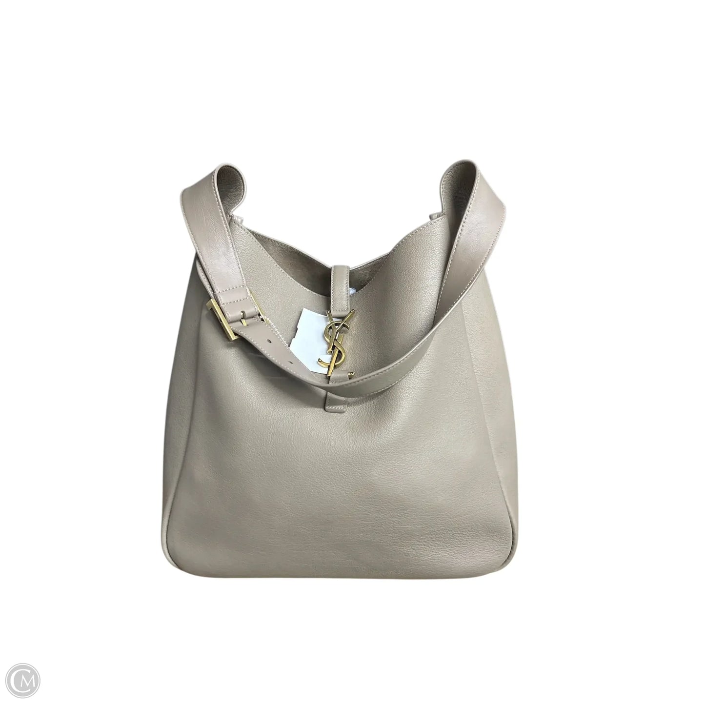 Yves Saint Laurent Large Tan Leather Hobo Shoulder Bag (Le 5 à 7)