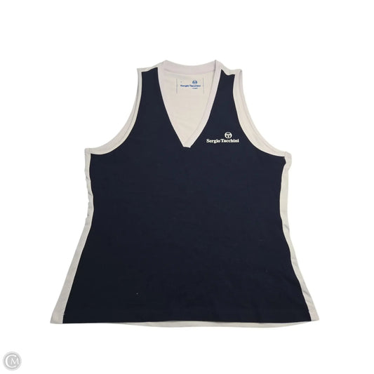 Athletic Tank Top By Sergio Tacchini In Blue, Size: L