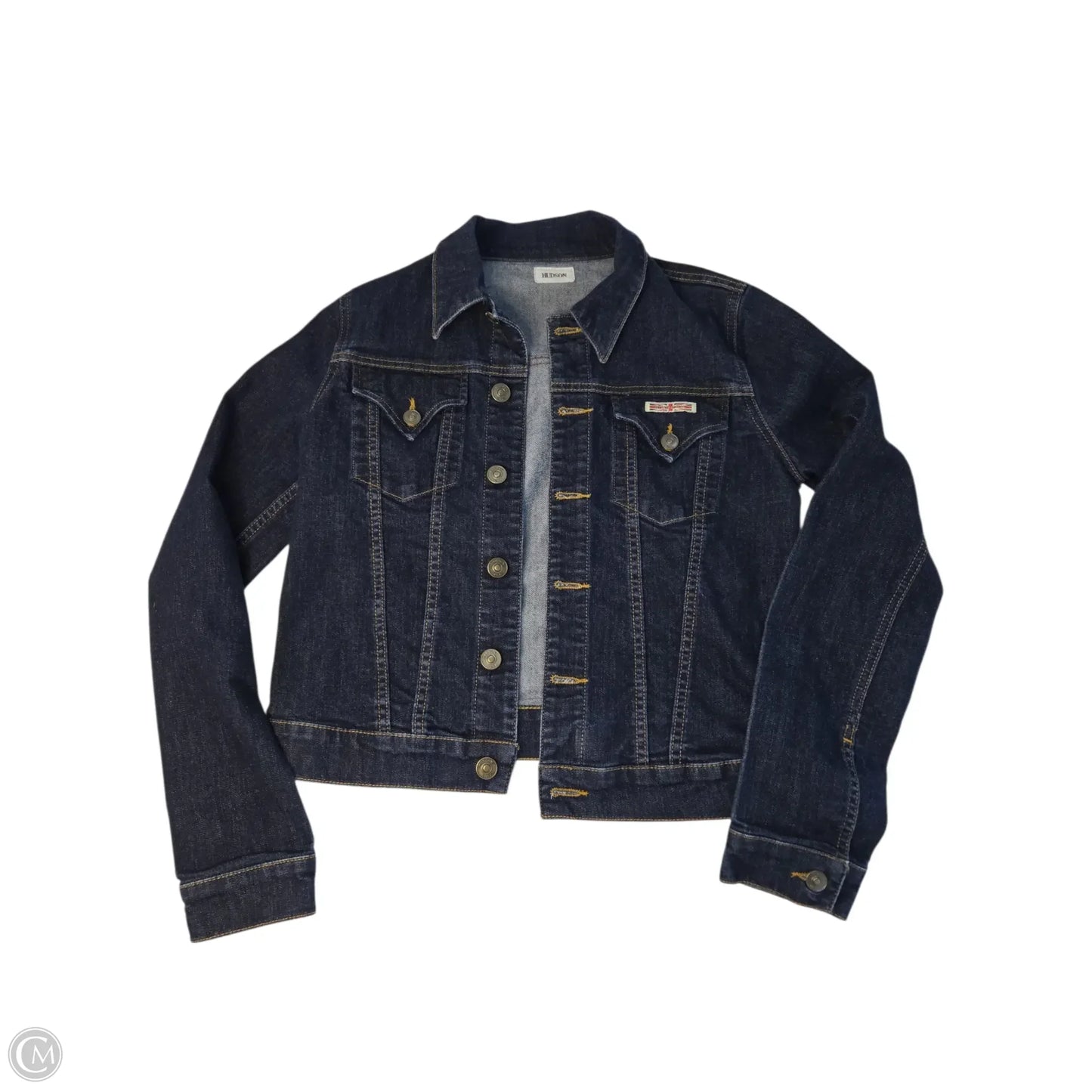 Jacket Denim By Hudson In Blue, Size: L