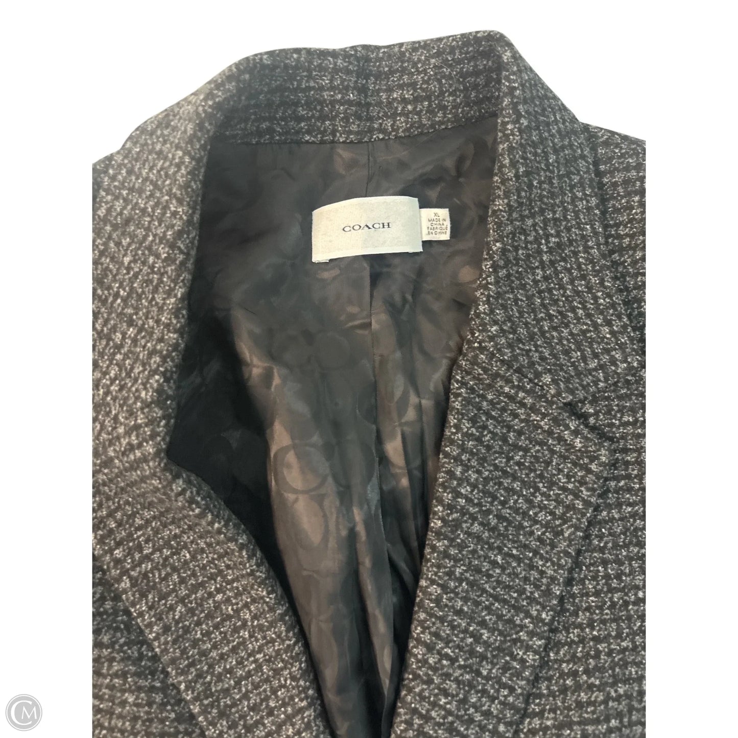 Blazer Designer By Coach In Grey, Size: Xl