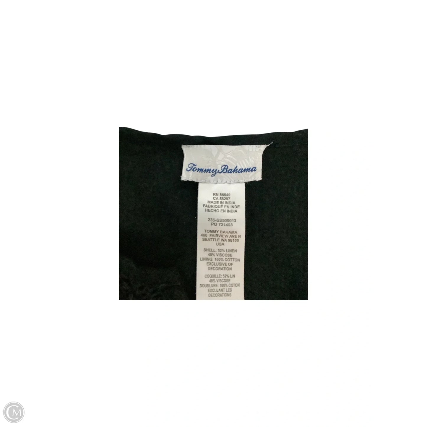 Dress Casual Midi By Tommy Bahama In Black, Size: Xs