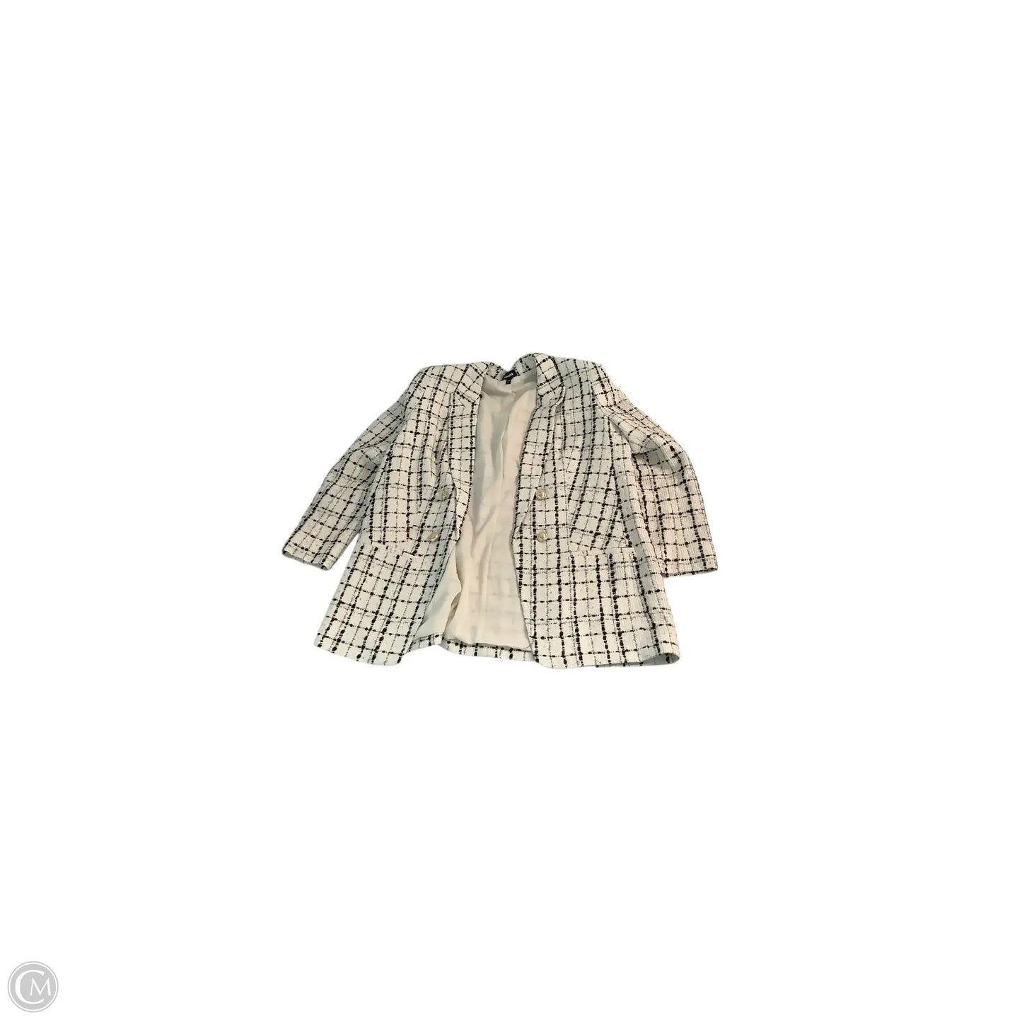 Blazer By Express In Black & Cream, Size: Xl