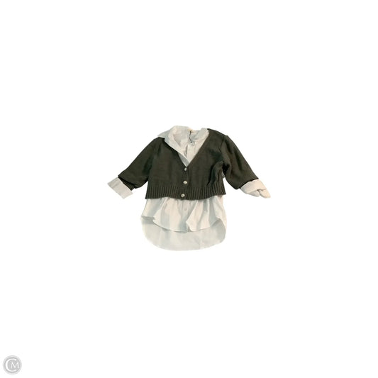 Top Long Sleeve Basic By Elan In Green, Size: M