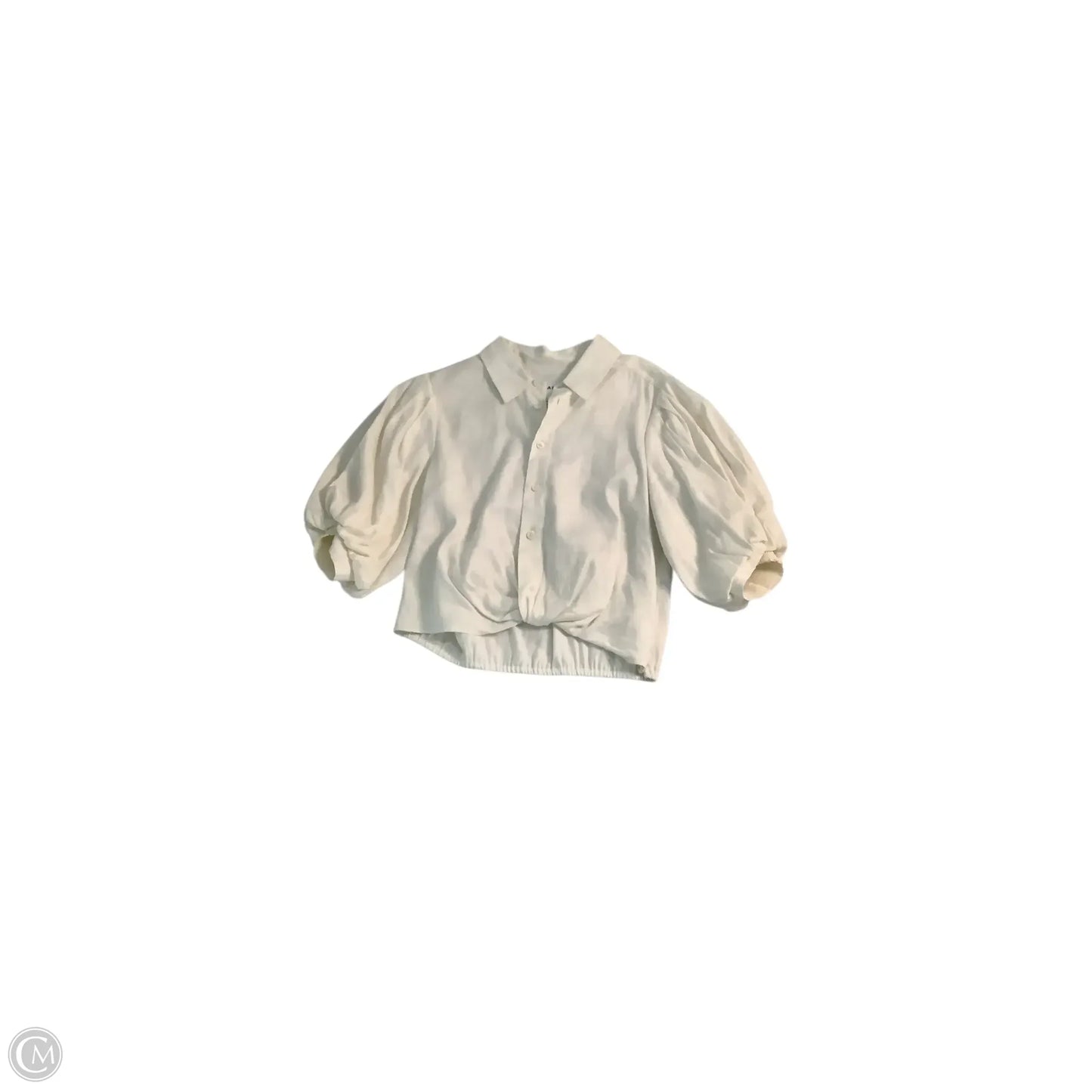 Top Short Sleeve Basic By Frame In Cream, Size: M