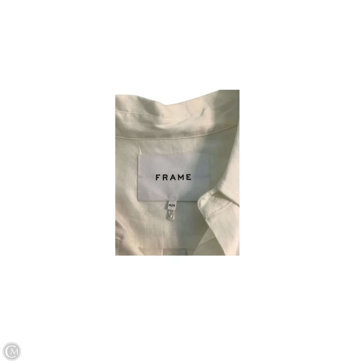 Top Short Sleeve Basic By Frame In Cream, Size: M