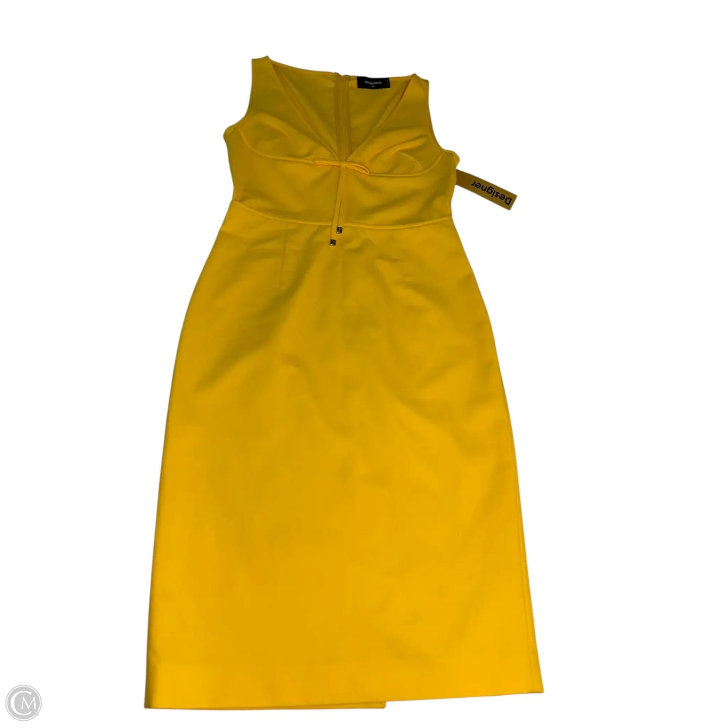 Dress Casual Midi By DSQUARED In Yellow, Size: L