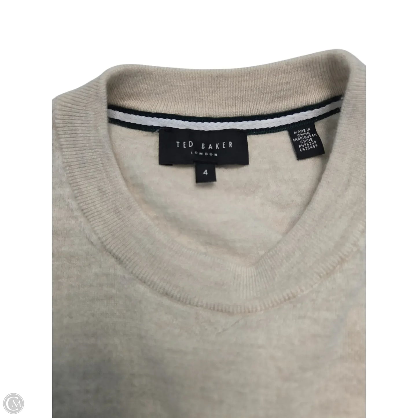 Top Long Sleeve Basic By Ted Baker In Tan, Size: 4