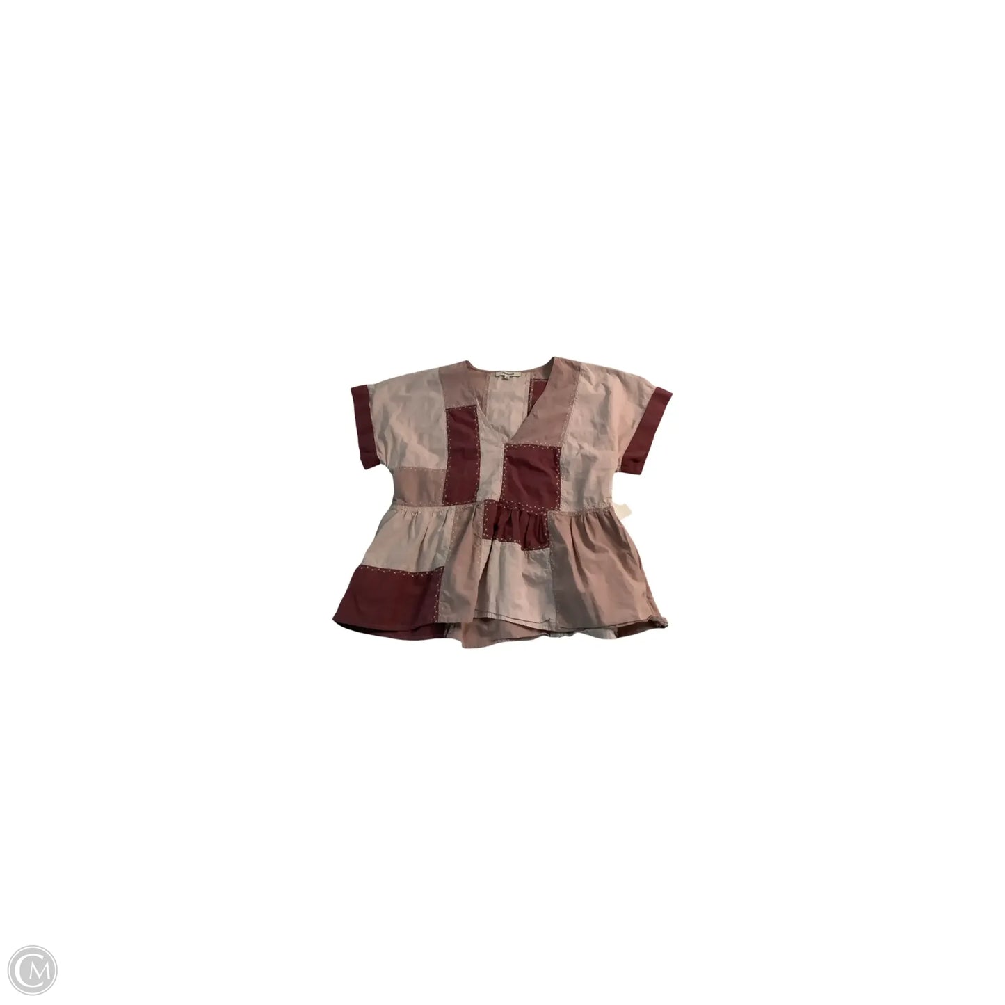 Top Short Sleeve Basic By Madewell In Pink, Size: 6