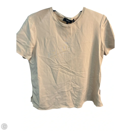 Top Short Sleeve Basic By Theory In Tan, Size: M
