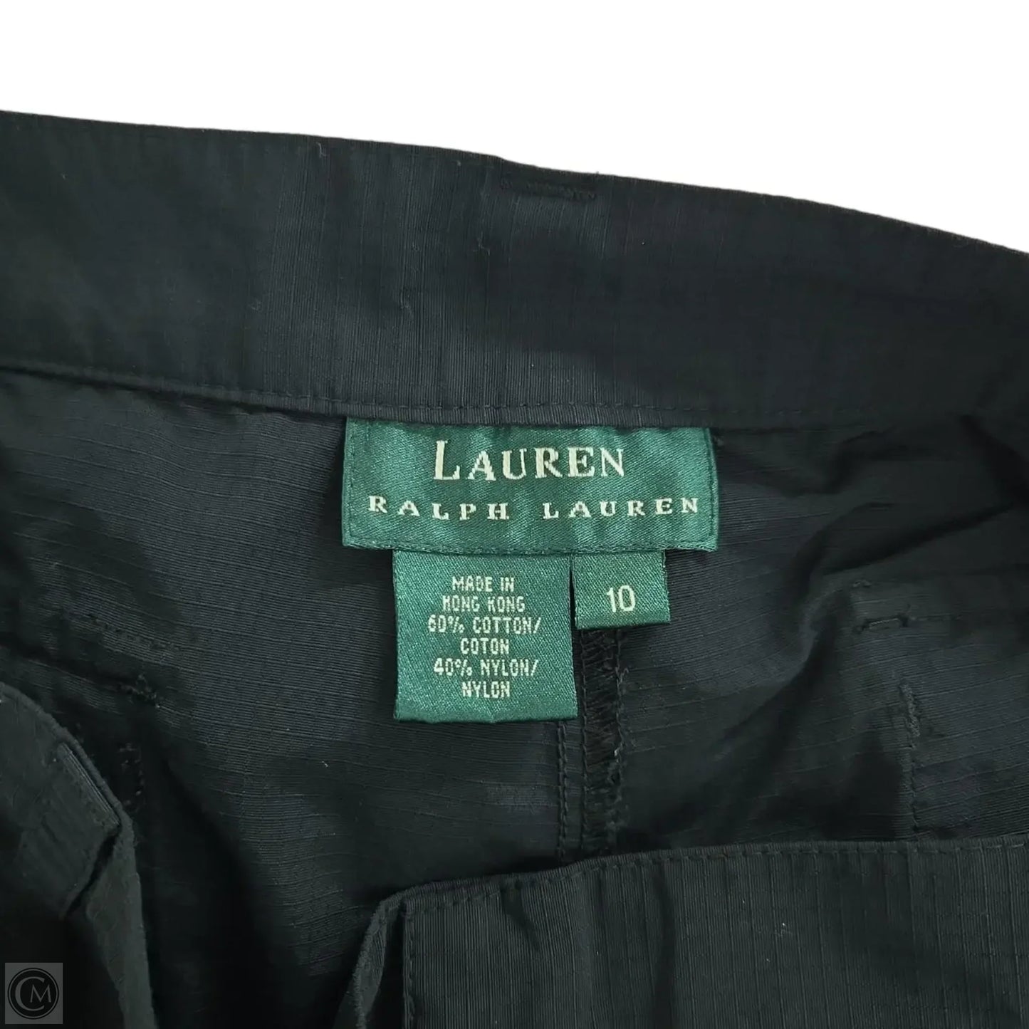 Capris By Lauren By Ralph Lauren In Black, Size: 10