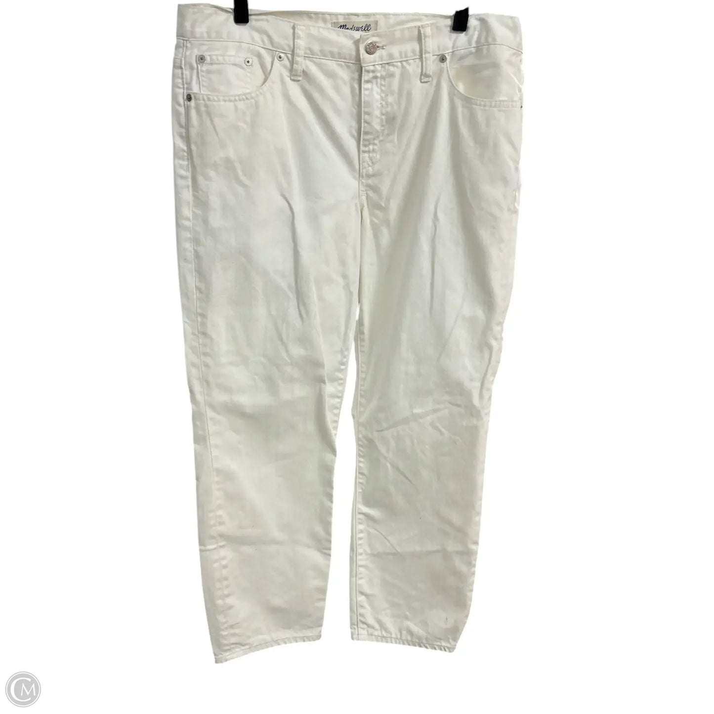 Jeans Straight By Madewell In White, Size: 14