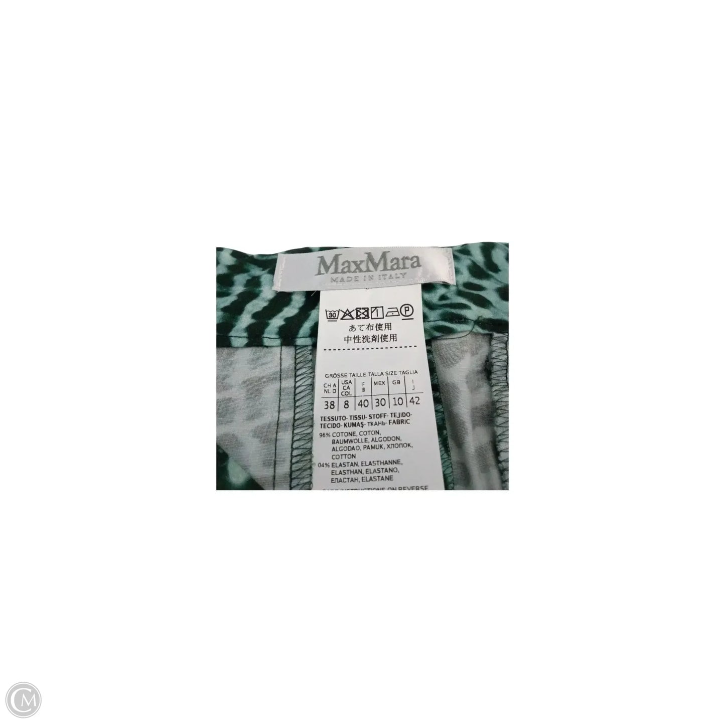 Skirt Designer By Max Mara In Green, Size: 8