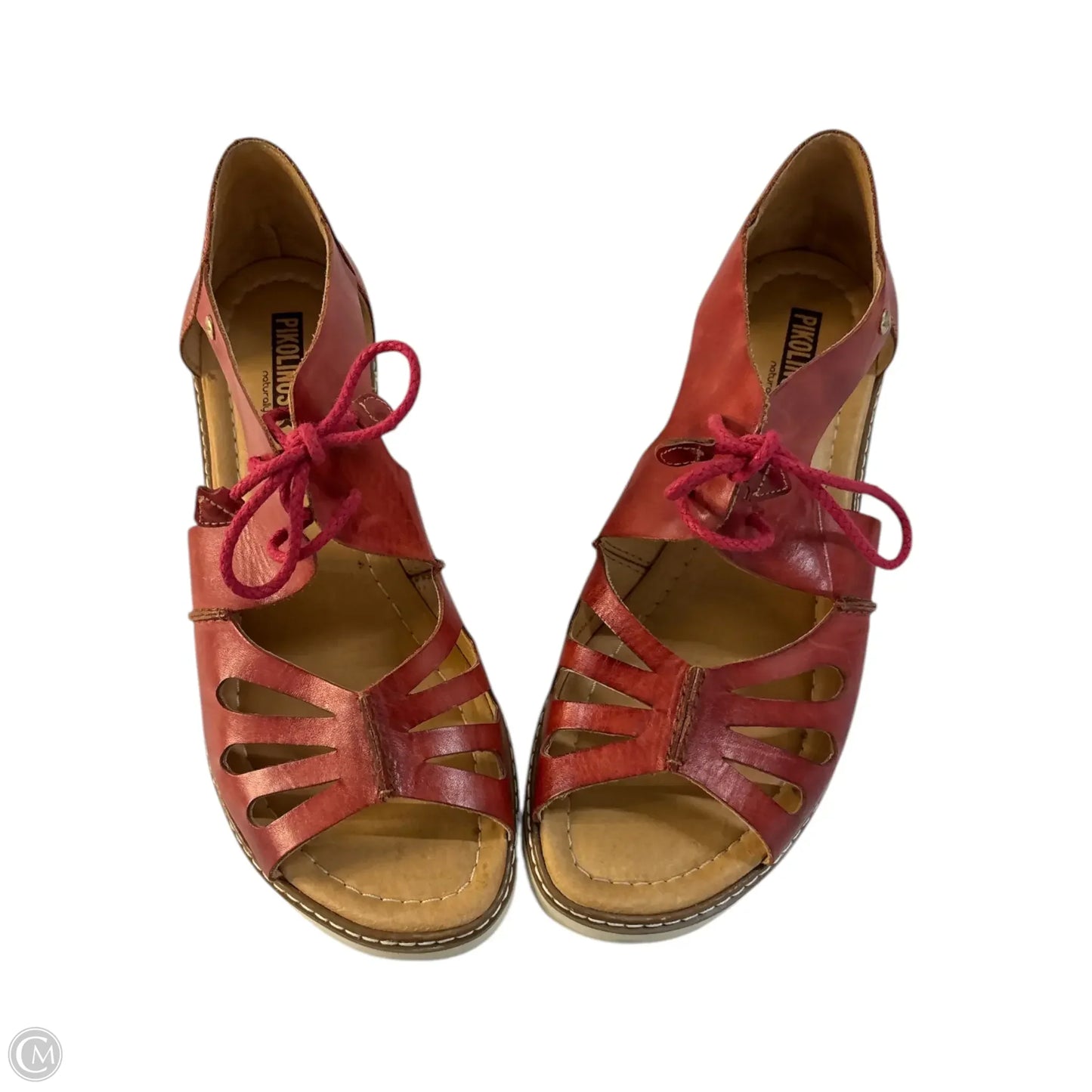 Sandals Flats By Pikolinos In Red, Size: 8