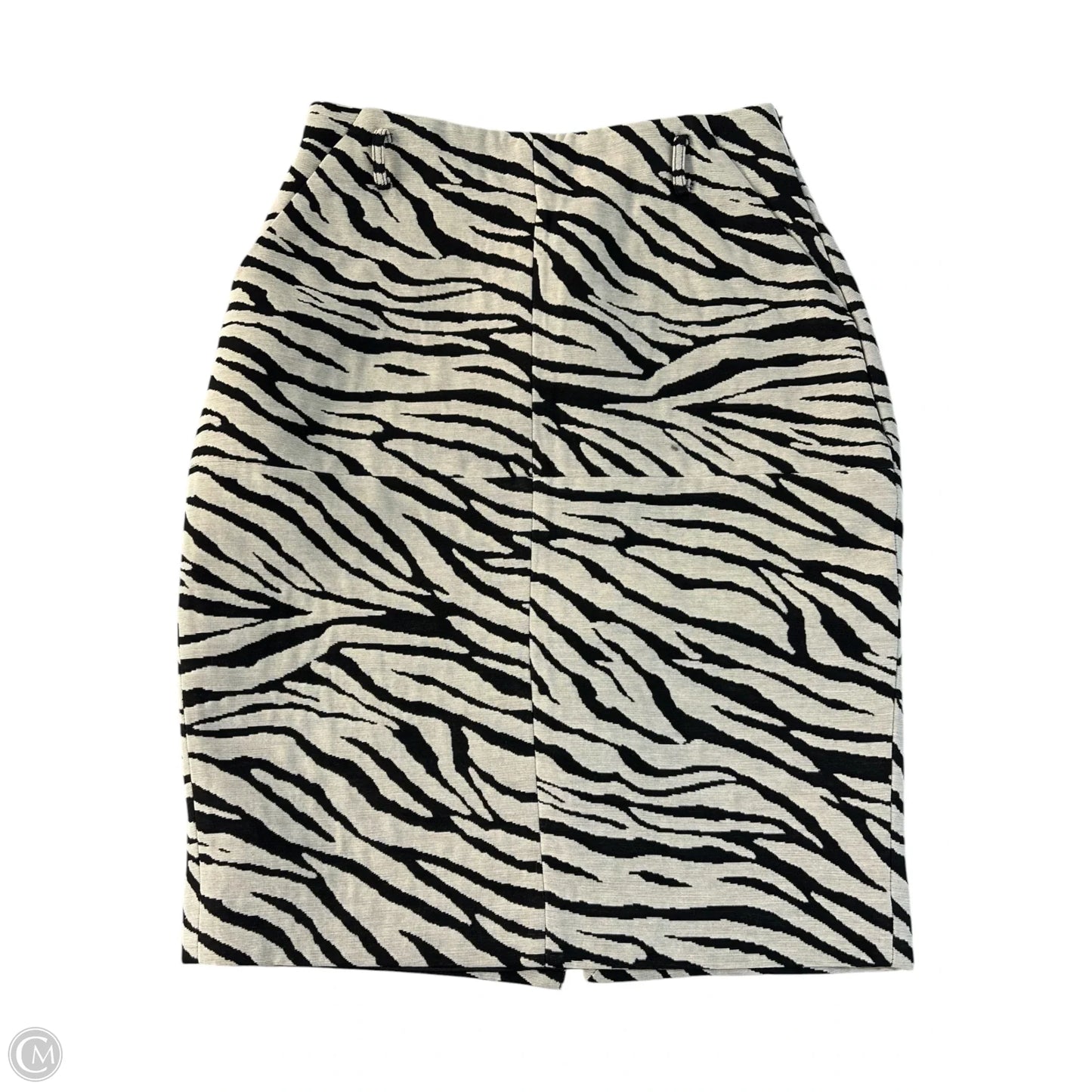 Skirt Midi By Clothes Mentor In Zebra Print, Size: 0
