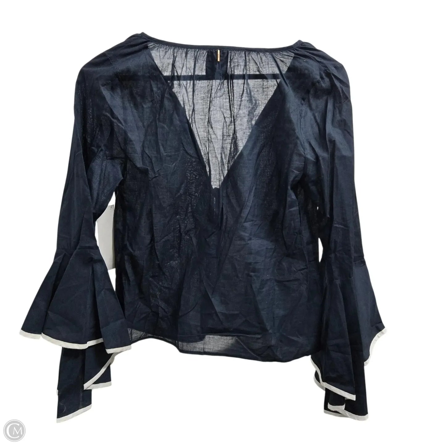Top Long Sleeve Designer By Misa In Blue, Size: Xs