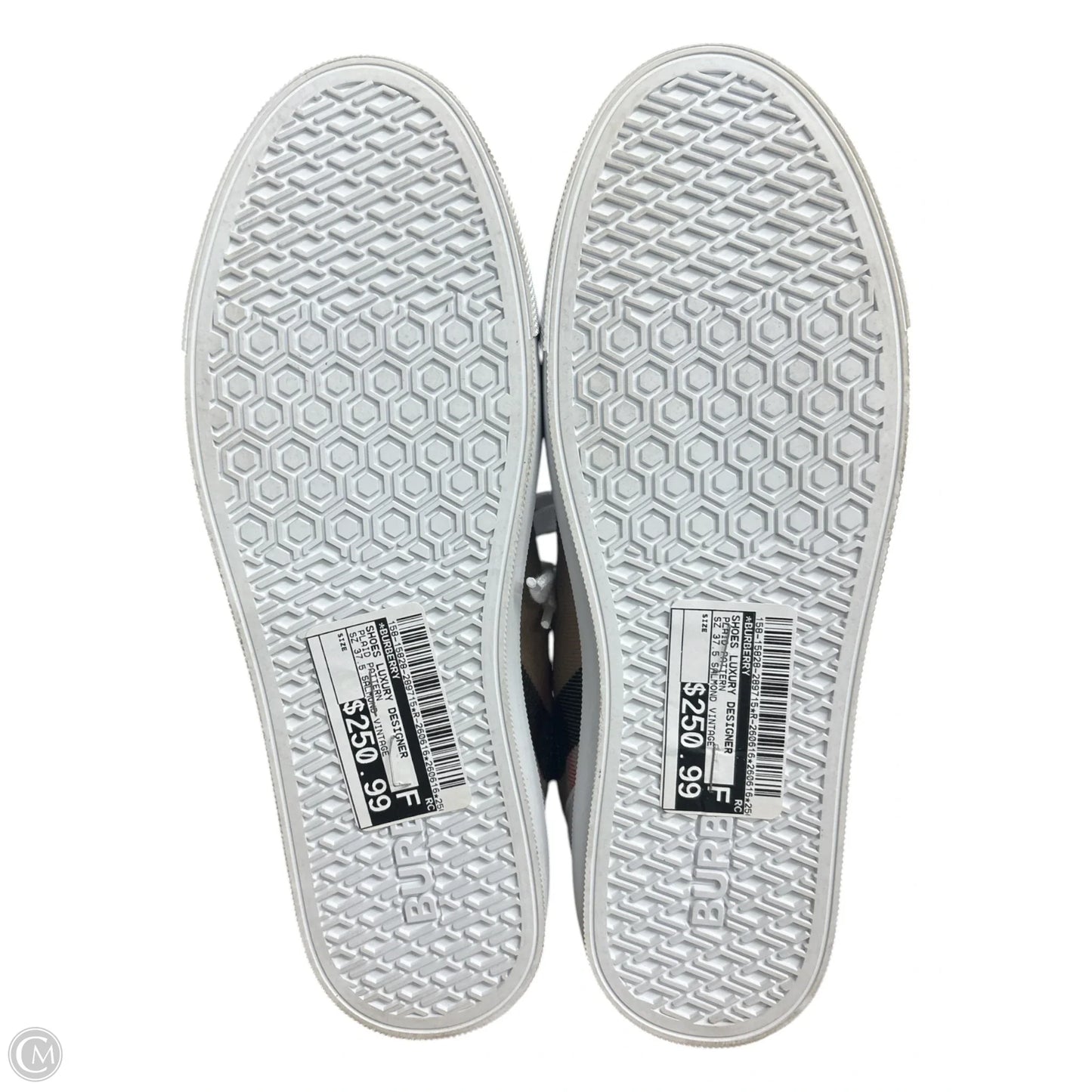 Shoes Luxury Designer By Burberry In Plaid Pattern