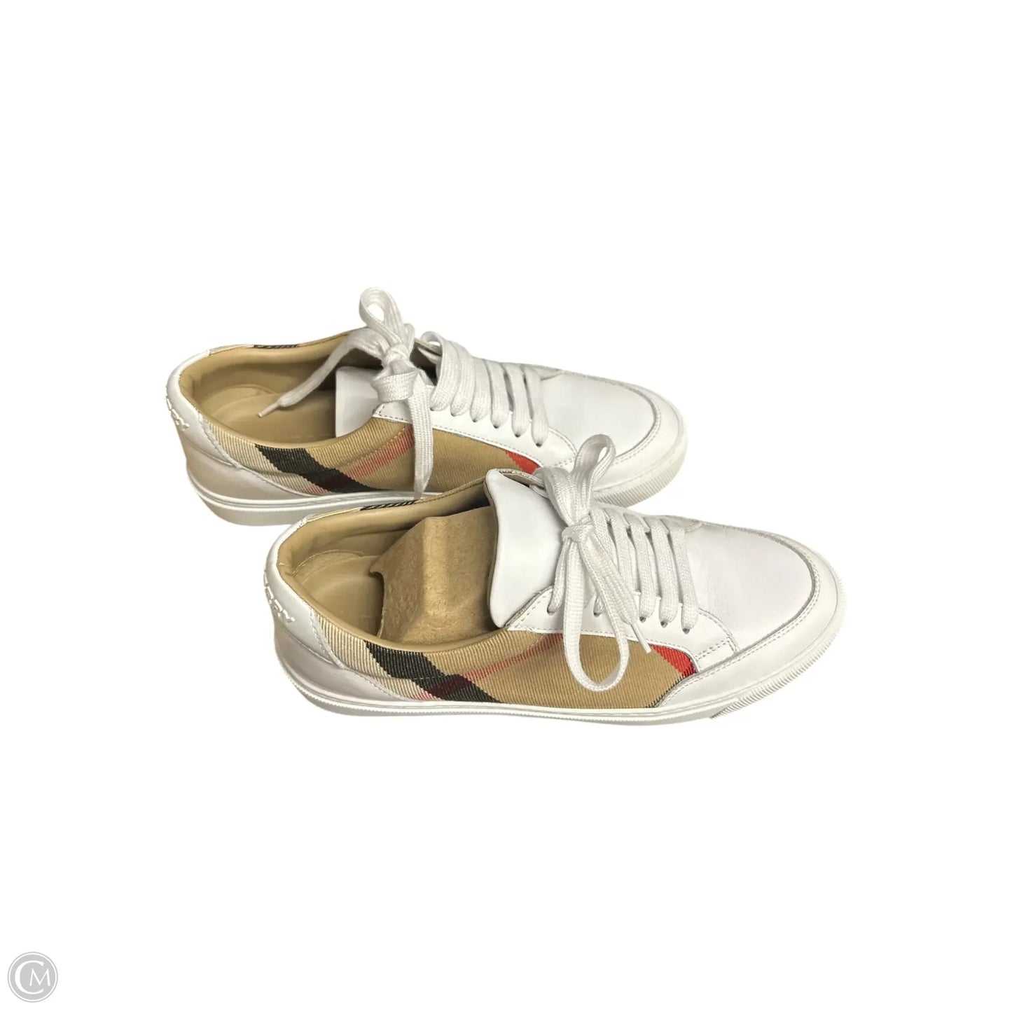 Shoes Luxury Designer By Burberry In Plaid Pattern